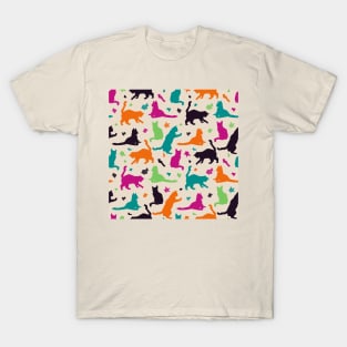 Dark Colors Matisse Cats T-Shirt